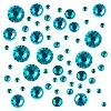 IRISK Стразы цветные микс размеров в баночке BLUE ZIRCON